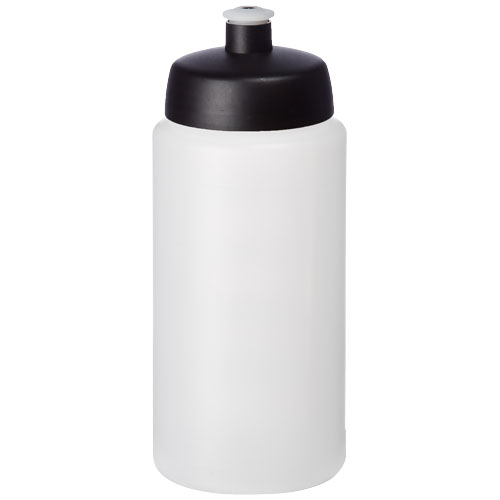 Bouteille promotionnelle 500ml bouchon sport Baseline® Translucide et Noir